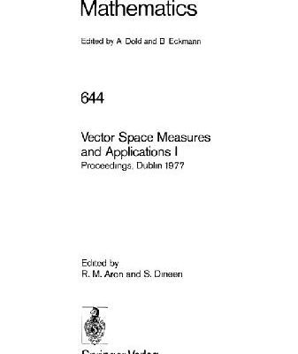 خرید و دانلود نسخه کامل کتاب Vector Space Measures and Applications I