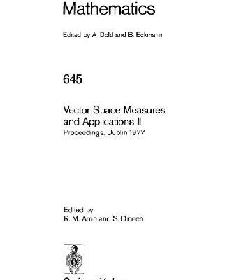 خرید و دانلود نسخه کامل کتاب Vector Space Measures and Applications II