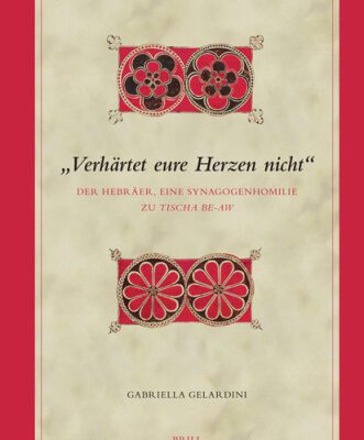 خرید و دانلود نسخه کامل کتاب “Verhartet eure Herzen nicht”: Der Hebraer, eine Synagogenhomilie zu Tischa be-Aw
