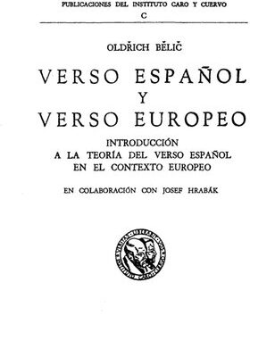 خرید و دانلود نسخه کامل کتاب Verso español y verso europeo. Introducción a la teoría del verso español en el contexto europeo