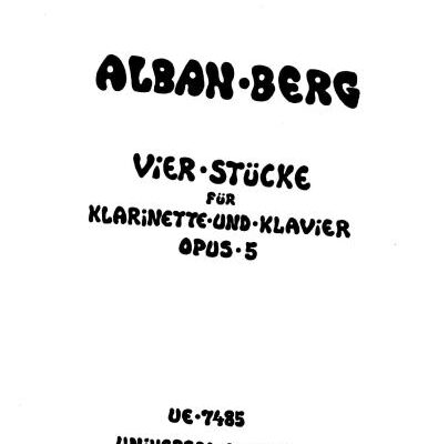 خرید و دانلود نسخه کامل کتاب Vier Stücke für Klarinette und Klavier, op. 5