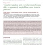 خرید و دانلود نسخه کامل کتاب Visual recognition and coevolutionary history drive responses of amphibians to an invasive predator