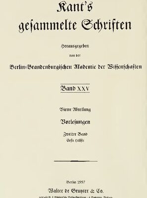 خرید و دانلود نسخه کامل کتاب Vorlesungen / Vorlesungen über Anthropologie : Erste Hälfte