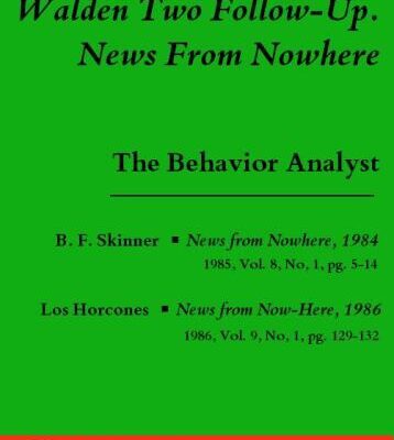 خرید و دانلود نسخه کامل کتاب Walden Two Follow-Up. News From Nowhere