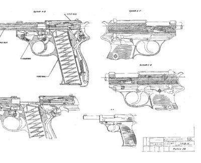 خرید و دانلود نسخه کامل کتاب Walther P38 Complete Technical Data Plans