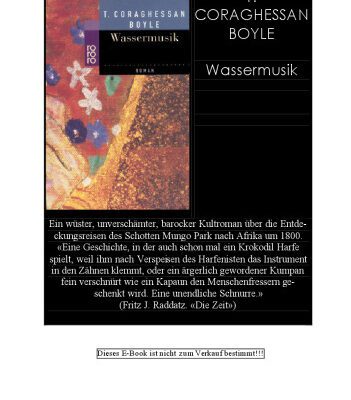 خرید و دانلود نسخه کامل کتاب Wassermusik