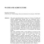 خرید و دانلود نسخه کامل کتاب Water and Agriculture