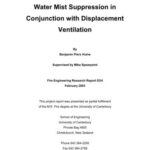 خرید و دانلود نسخه کامل کتاب Water Mist Suppression in Conjunction with Displacement Ventilation