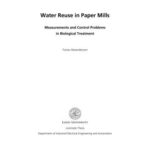 خرید و دانلود نسخه کامل کتاب Water Reuse in Paper Mills. Measurements and Control Problems in Biological Treatment