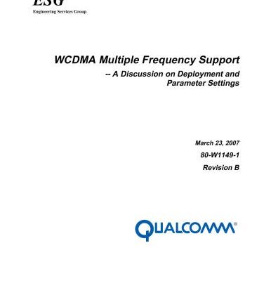 خرید و دانلود نسخه کامل کتاب WCDMA Multiple Frequency Support