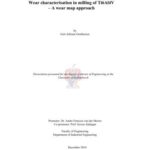 خرید و دانلود نسخه کامل کتاب Wear characterisation in milling of Ti6Al4V – A wear map approach