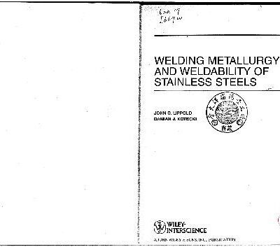 خرید و دانلود نسخه کامل کتاب Welding Metallurgy and Weldability of Stainless Steels