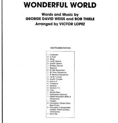 خرید و دانلود نسخه کامل کتاب What a Wonderful World band