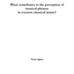 خرید و دانلود نسخه کامل کتاب What contributes to the perception of musical phrases in western classical music? [PhD Thesis]