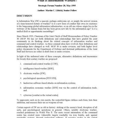 خرید و دانلود نسخه کامل کتاب What is Information Warfare?