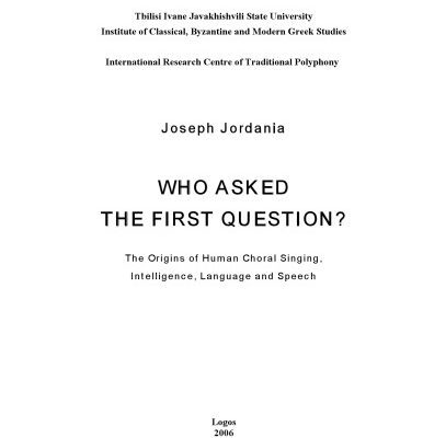 خرید و دانلود نسخه کامل کتاب Who Asked the First Question? The origins of human choral singing, intelligence, language and speech
