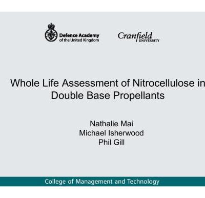 خرید و دانلود نسخه کامل کتاب Whole life assessment of nitrocellulose in double base propellants