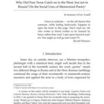 خرید و دانلود نسخه کامل کتاب Why Did Free Verse Catch on in the West, but not in Russia? On the Social Uses of Memorized Poetry