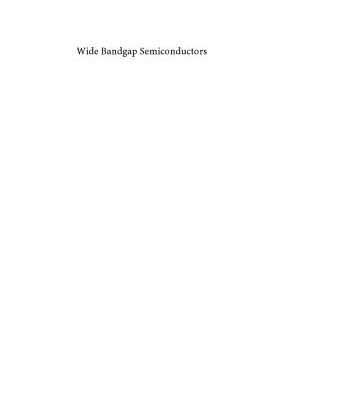 خرید و دانلود نسخه کامل کتاب Wide Bandgap Semiconductors: Fundamental Properties and Modern Photonic and Electronic Devices