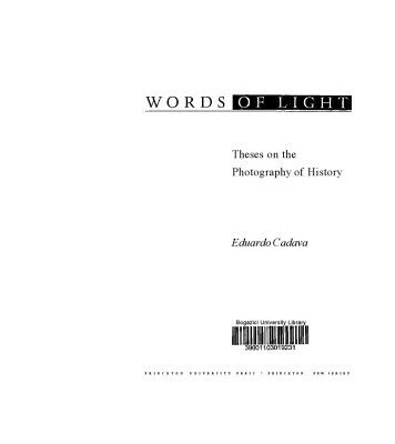 خرید و دانلود نسخه کامل کتاب Words of light : theses on the photography of history