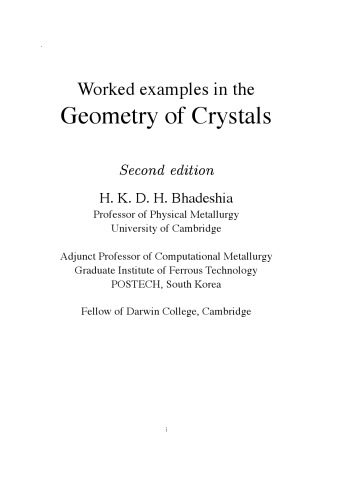 خرید و دانلود نسخه کامل کتاب Worked Examples in the Geometry of Crystals_68f3e93422425.jpeg خرید و دانلود نسخه کامل کتاب Worked Examples in the Geometry of Crystals