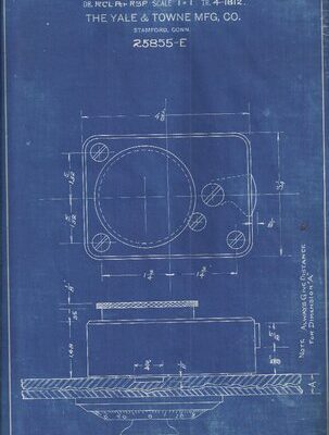 خرید و دانلود نسخه کامل کتاب Yale & Towne Combination Lock Blueprints Collection