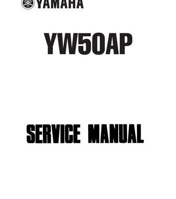 خرید و دانلود نسخه کامل کتاب Yamaha BWS YW50 Service Manual