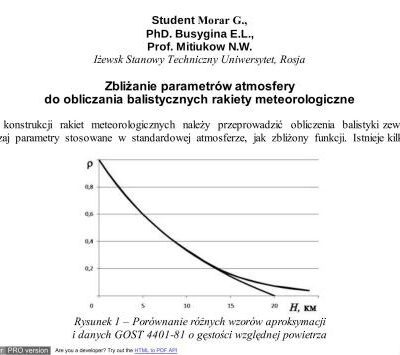 خرید و دانلود نسخه کامل کتاب Zbliżanie parametrów atmosfery do obliczania balistycznych rakiety meteorologiczne