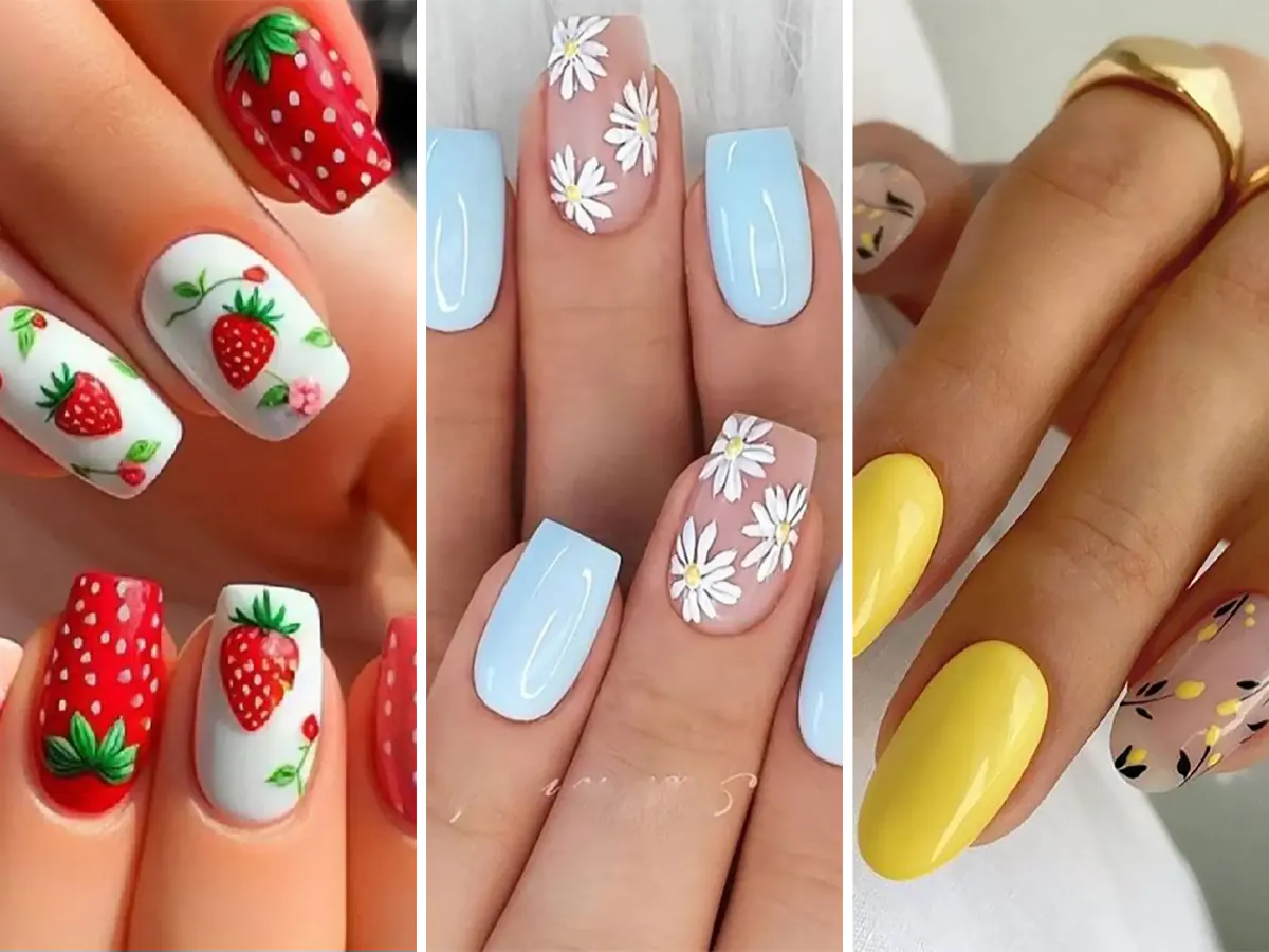 Summer-nail-design-1 خرید و دانلود ویدیو آموزشی طراحی تابستانی ناخن - آموزش کاشت و مانیکور ناخن - تصویر 1