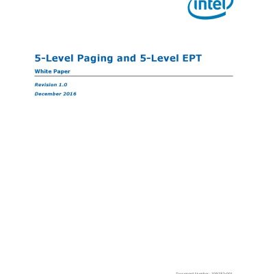 خرید و دانلود نسخه کامل کتاب 5-Level Paging and 5-Level EPT White Paper