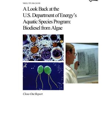 خرید و دانلود نسخه کامل کتاب A Look Back at the U.S. Department of Energy’s Aquatic Species Program: Biodiesel from Algae