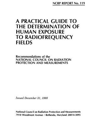 خرید و دانلود نسخه کامل کتاب A Practical Guide to the Determination of Human Exposure to Radiofrequency Fields : Recommendations of the National Council on Radiation Protection A (NCRP Report No. 119)