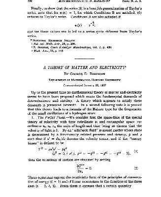 خرید و دانلود نسخه کامل کتاب A Theory of Matter and Electricity