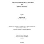 خرید و دانلود نسخه کامل کتاب A Thesis Reduction-Oxidation Cycling of Metal Oxides For Hydrogen Production