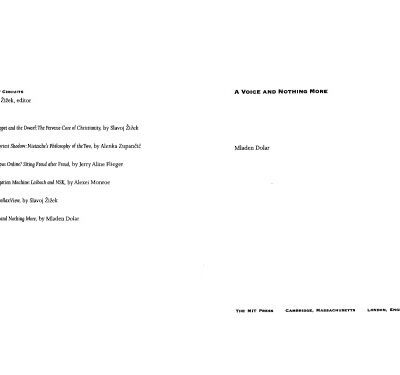 خرید و دانلود نسخه کامل کتاب A Voice and Nothing More (Short Circuits)