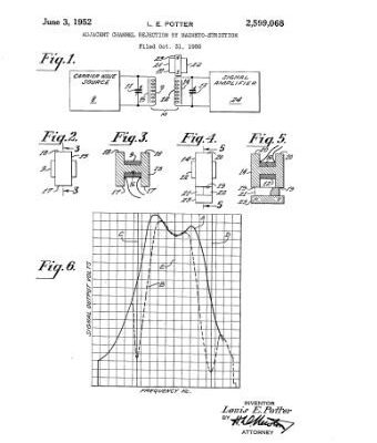 خرید و دانلود نسخه کامل کتاب Adjacent channel rejection by magneto-striction (US Patent 2599068)