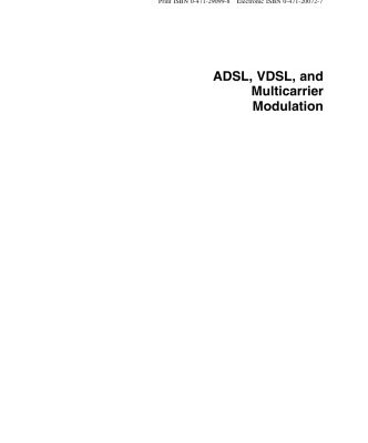 خرید و دانلود نسخه کامل کتاب ADSL,VDSL and multicarrier modulation