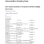 خرید و دانلود نسخه کامل کتاب Advanced Bash−Scripting Guide. An in−depth exploration of the gentle art of shell scripting