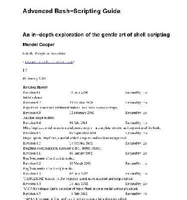 خرید و دانلود نسخه کامل کتاب Advanced Bash−Scripting Guide. An in−depth exploration of the gentle art of shell scripting