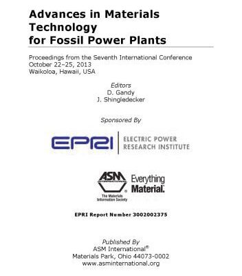 خرید و دانلود نسخه کامل کتاب Advances in Materials Technology for Fossil Power Plants: Proceedings from the Seventh International Conference