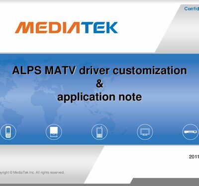 خرید و دانلود نسخه کامل کتاب ALPS MATV driver customization & application note