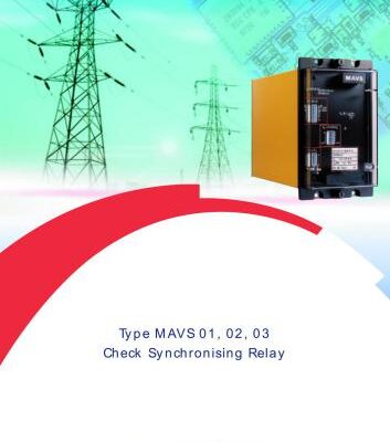 خرید و دانلود نسخه کامل کتاب Alstom MAVS 01, 02, 03 – Check Synchronising Relay. Short technical description