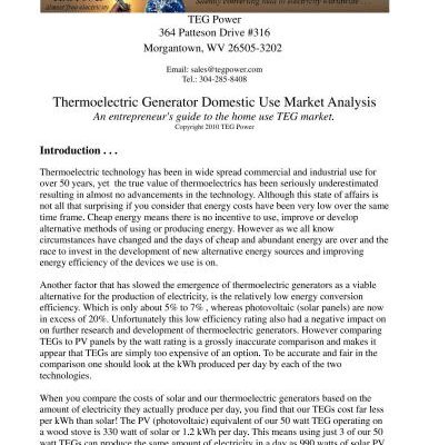 خرید و دانلود نسخه کامل کتاب An entrepreneur’s guide to the home use TEG market