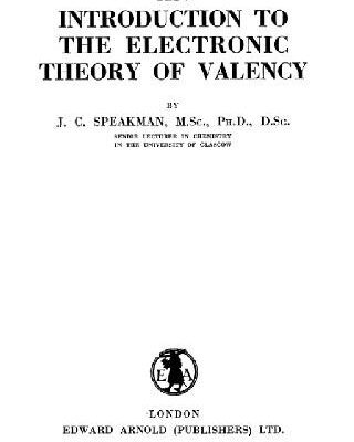 خرید و دانلود نسخه کامل کتاب An introduction to the electronic theory of valency