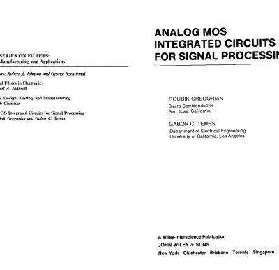 خرید و دانلود نسخه کامل کتاب Analog MOS Integrated Circuits for Signal Processing