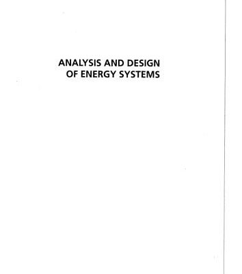 خرید و دانلود نسخه کامل کتاب Analysis and Design of Energy Systems