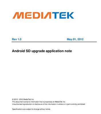 خرید و دانلود نسخه کامل کتاب Android SD upgrade application note