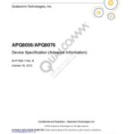 خرید و دانلود نسخه کامل کتاب APQ8056/APQ8076 Device Specification (Advance Information)