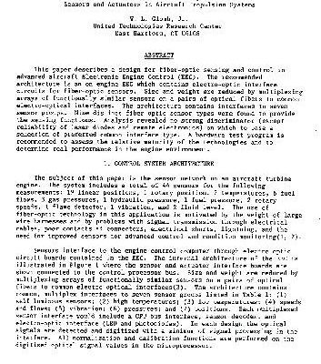 خرید و دانلود نسخه کامل کتاب Architecture for Fiber-Optic Sensors and Actuators in Aircraft Propulsion Systems
