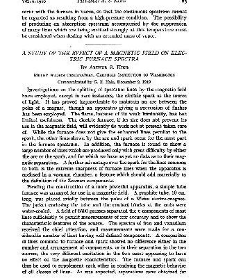 خرید و دانلود نسخه کامل کتاب [Article] A Study of the Effect of a Magnetic Field on Electric Furnace Spectra